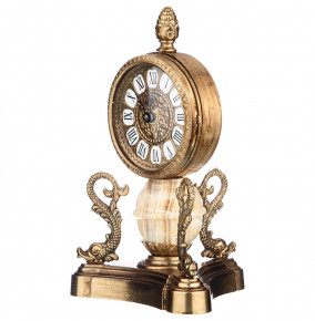 Часы 14,5 см настольные кварцевые "Olympus Brass" / 212286