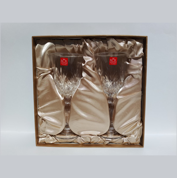 Бокалы для красного вина 270 мл 2 шт  RCR Cristalleria Italiana SpA &quot;Мелодия /Без декора&quot; в подарочной коробке / 309878