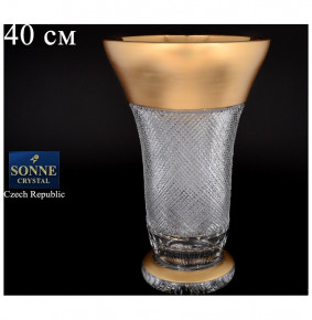 Ваза для цветов 40 см  Sonne Crystal "Хрусталь с золотом" / 067807